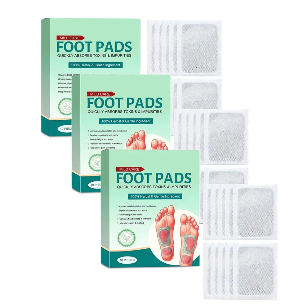(BUY 1 GET 1 FREE) 60 Patches - Detox Foot Pads (100% Merbal & Gentle Ingredients)