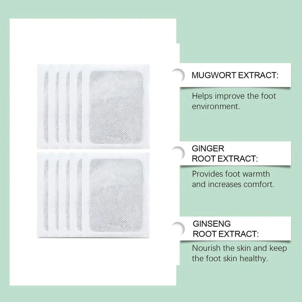 (BUY 1 GET 1 FREE) 60 Patches - Detox Foot Pads (100% Merbal & Gentle Ingredients)